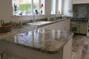 Granite kitchen worktop